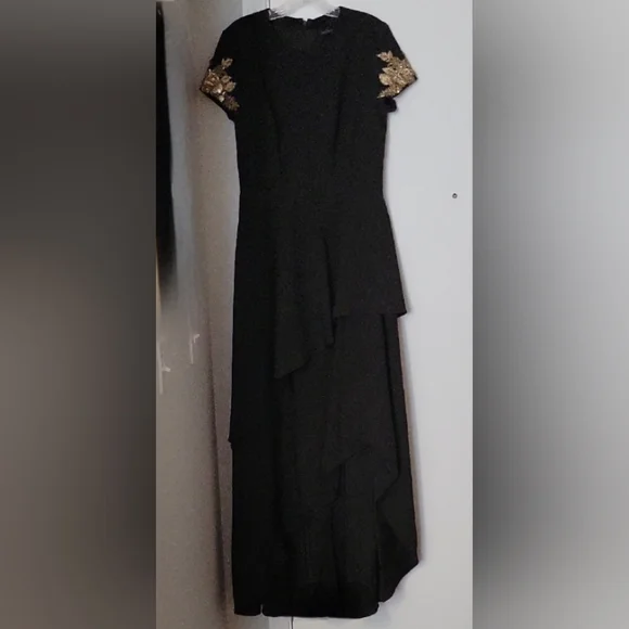david meister black dress Black David Meister Halter Neck Maxi Dress main image 1